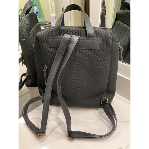 NWOT The Sak Olvera Backpack Style Unisex Black Quilted Travel Work School main image 4